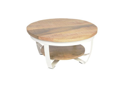 Picture of Lubbock Salontafel 70 cm Wit Mangohout