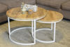 Picture of Wayne Salontafel Set 73 cm Wit Mangohout