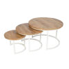 Picture of Alaska Salontafel Set 73 cm Wit Mangohout