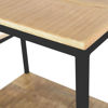 Afbeeldingen van CARMIN' Memphis Side-table 160 cm Zwart Mangohout