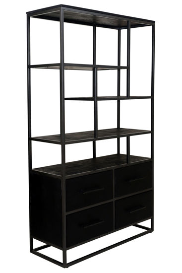 Picture of Boekenkast Frankfurt 180 cm Mangohout Black